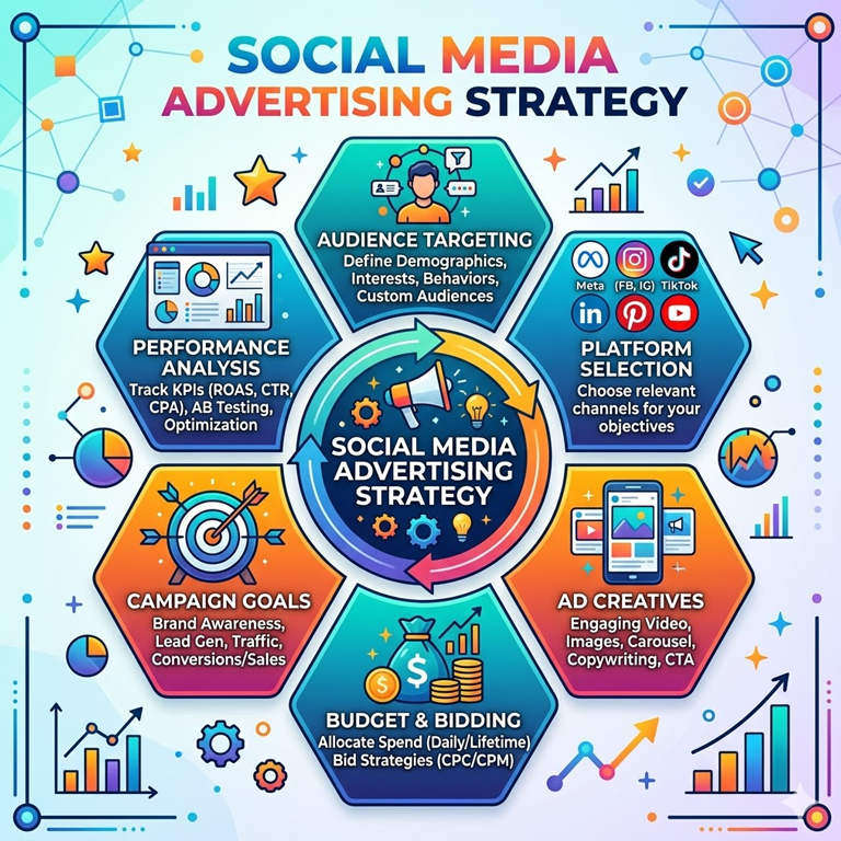 Social Media Advertising Strategy: A Complete Guide to Grow Your Business Online | AcrossTheRoad.co