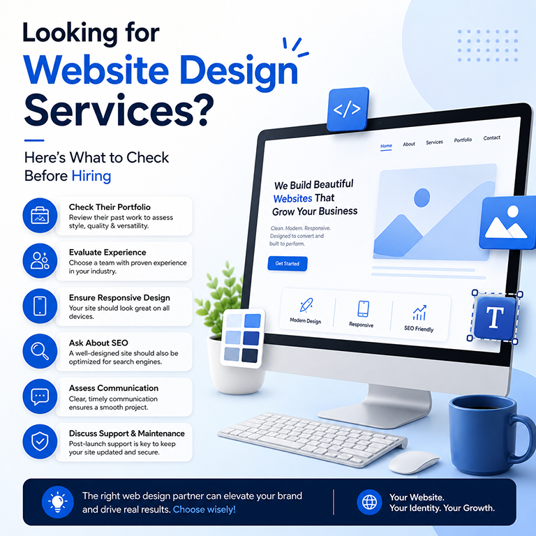 Looking for Website Design Services? Here’s What to Check Before Hiring