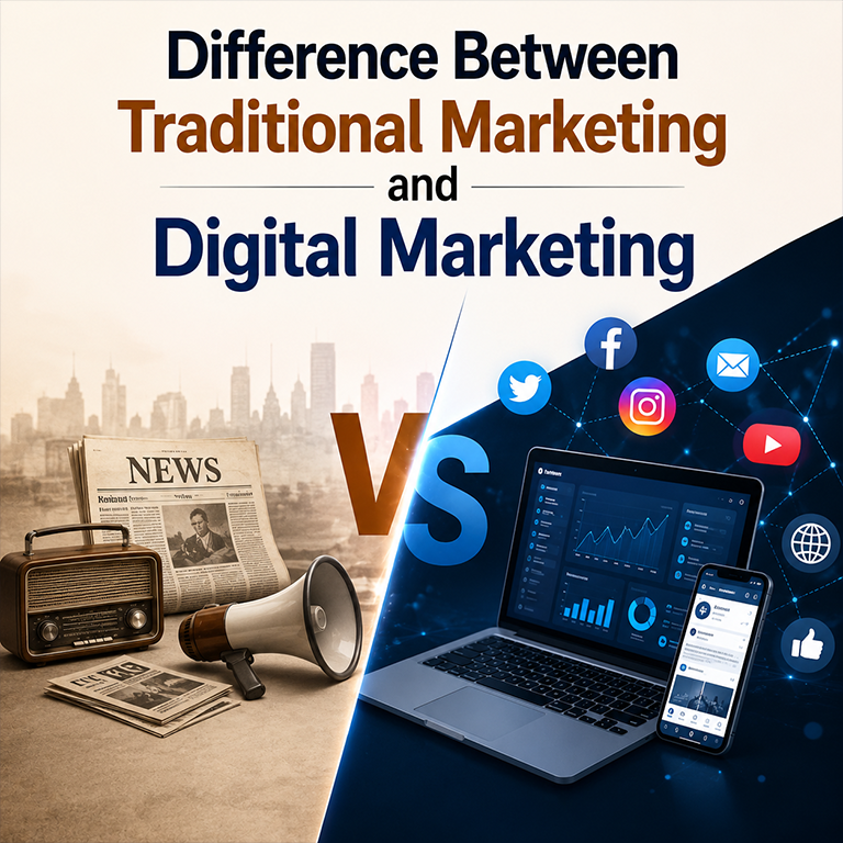 Difference Between Traditional Marketing and Digital Marketing