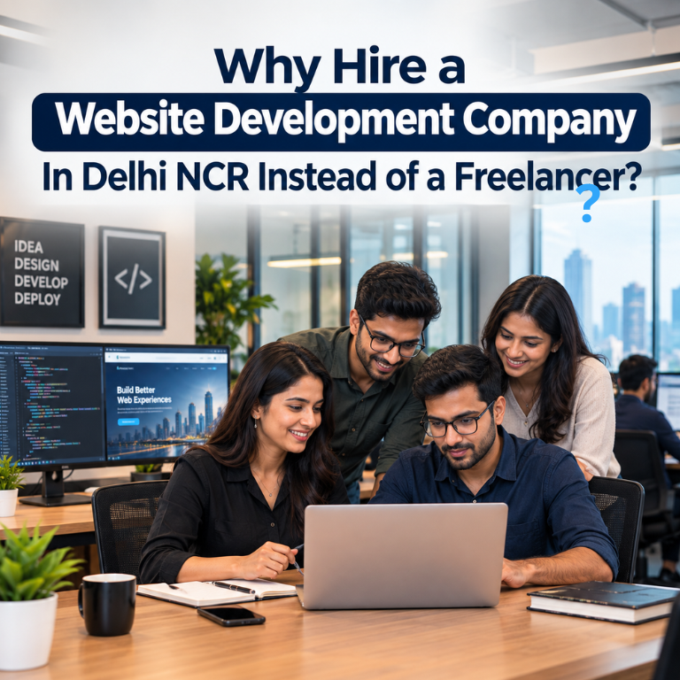 Why Hire a Best Website Development Company in Delhi NCR Instead of a Freelancer?